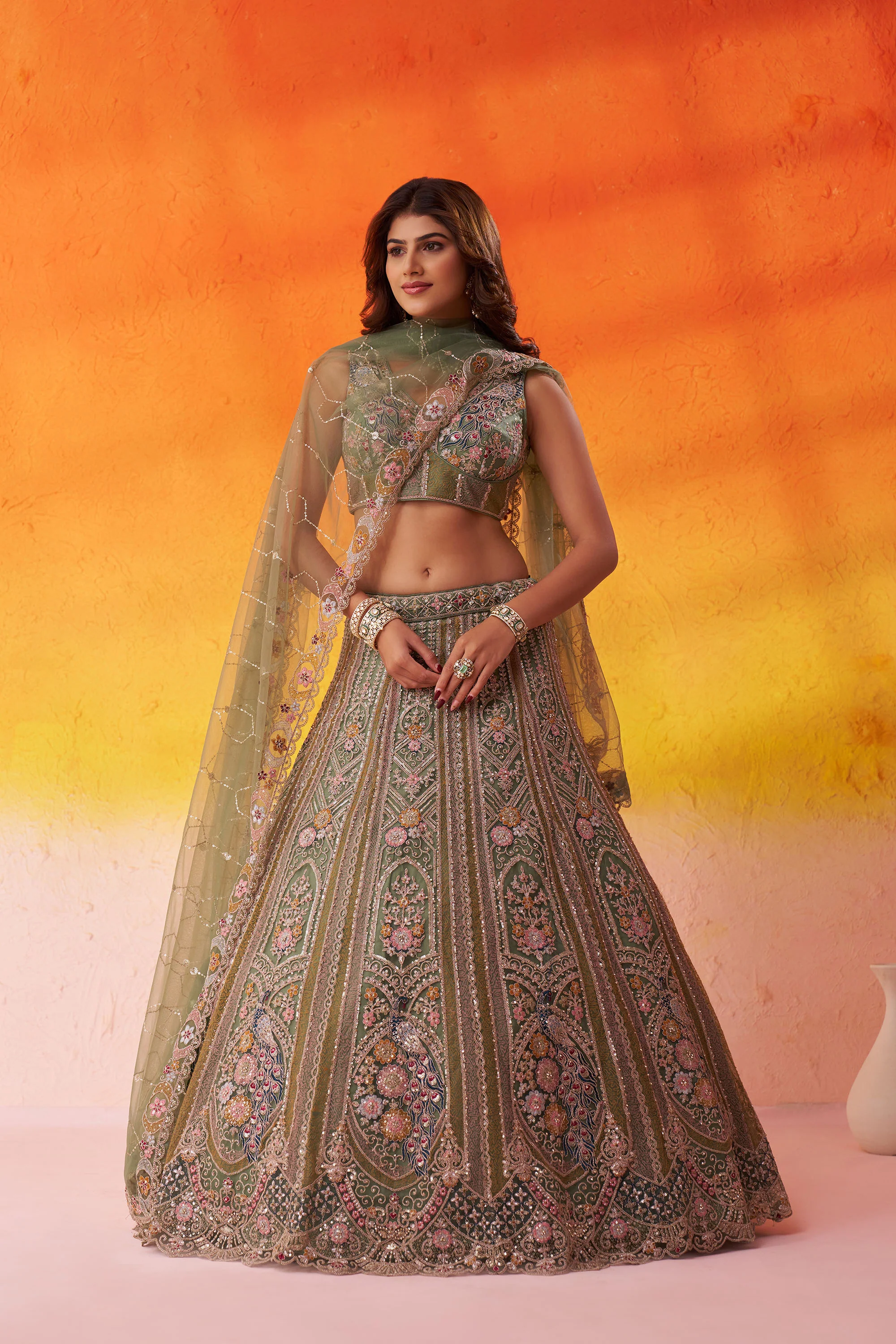 Shop for Best Mehendi Outfit for Bride in India